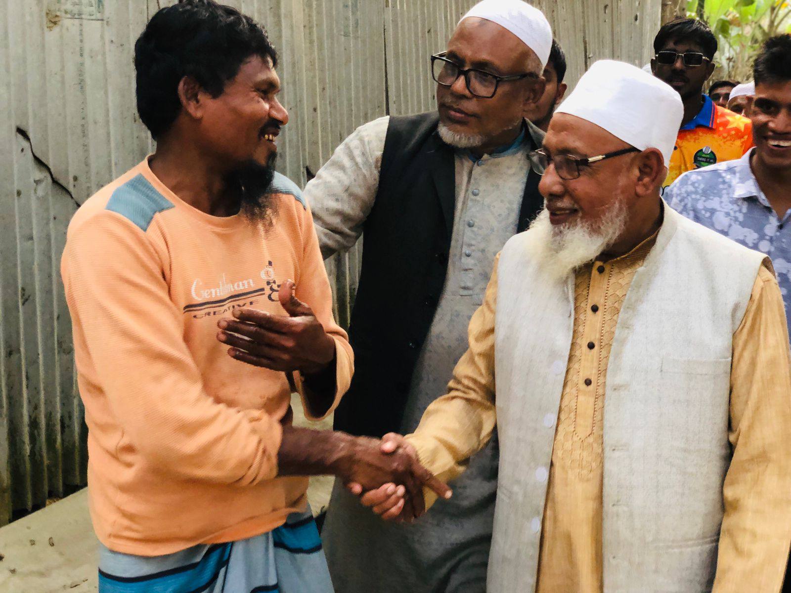নিকলী কারপাশা ইউনিয়নের নানশ্রী গ্রামে অধ্যাপক মোঃ রমজান আলীর গণসংযোগ