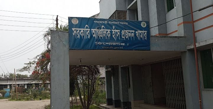 কিশোরগঞ্জ আঞ্চলিক হাঁস খামারে কর্মচারীদের বিরুদ্ধে দুর্নীতির অভিযোগ-