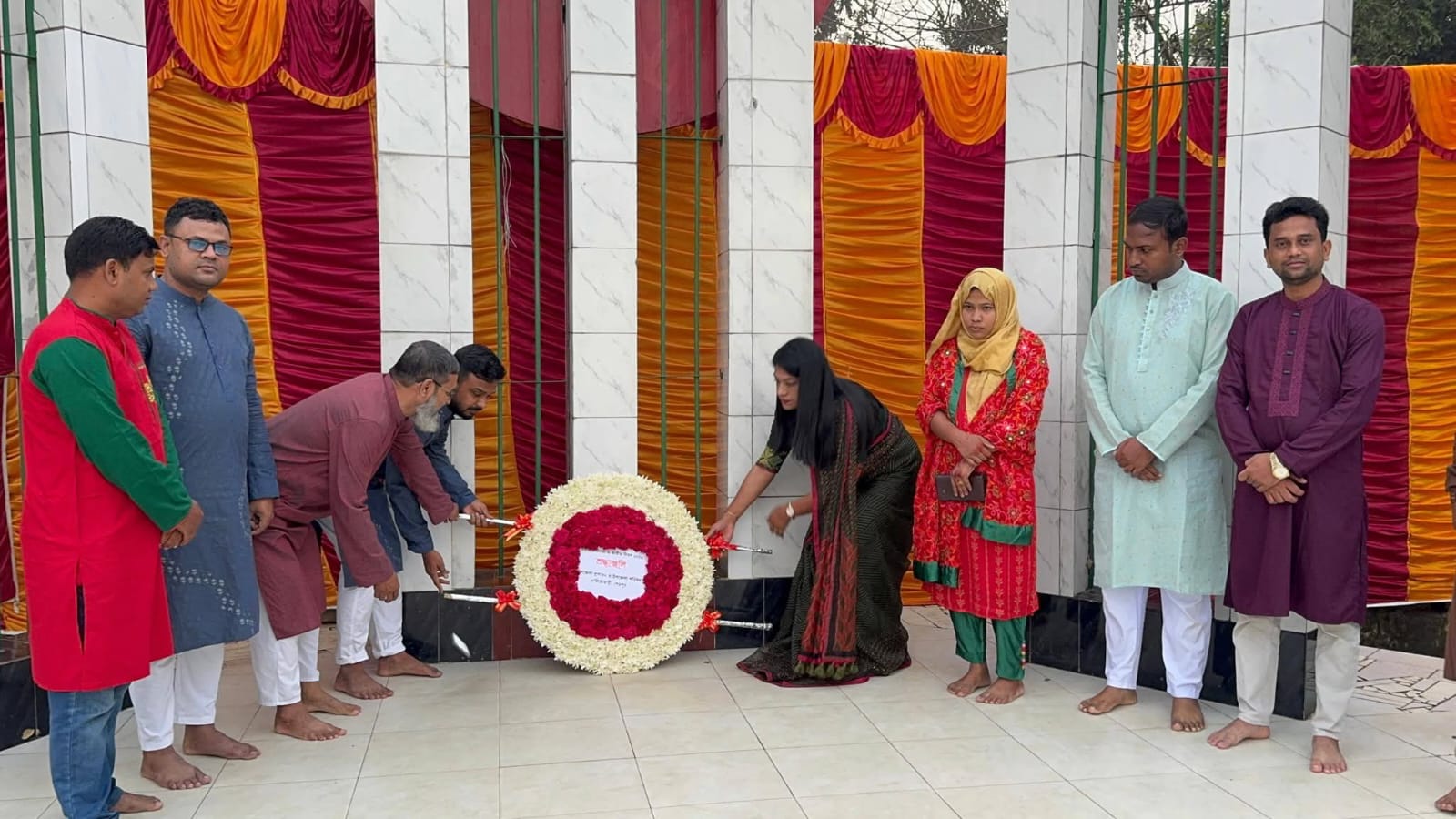 স্বাধীনতা দিবসে নালিতাবাড়ীতে শ্রদ্ধা নিবেদন,