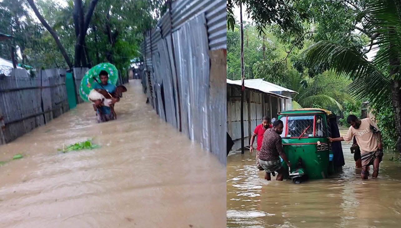 টানা বৃষ্টি ও পাহাড়ি ঢলে চট্টগ্রামে ভয়াবহ জলাবদ্ধতা, পানিবন্দি সাড়ে চার লাখ মানুষ