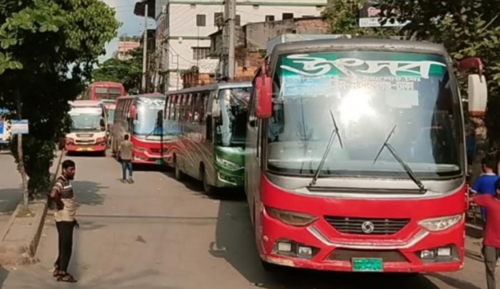 ঢাকা-নারায়ণগঞ্জ রুটে উৎসব-বন্ধনের বাস চলাচল বন্ধ